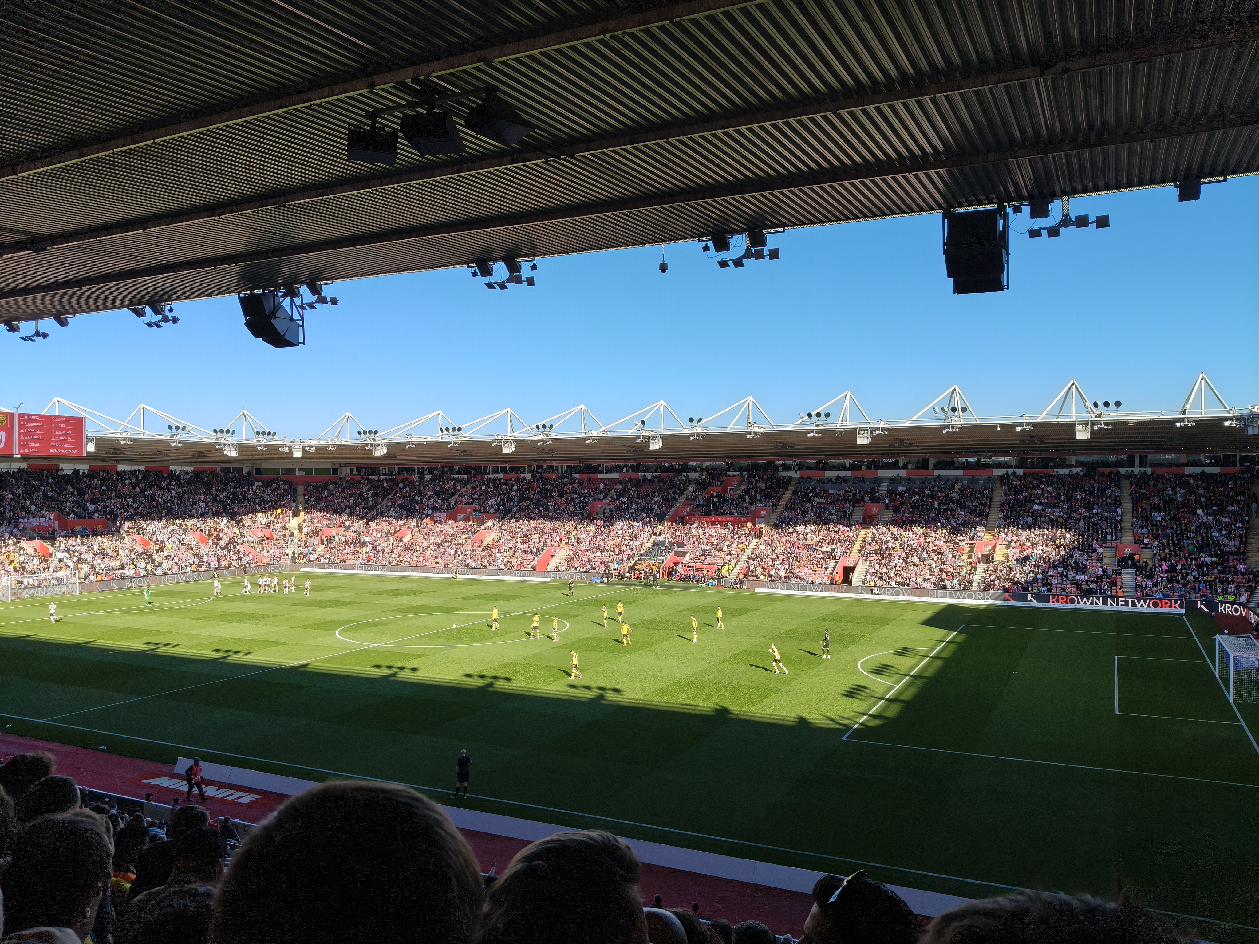 Picture taken inside St Mary's stdaium